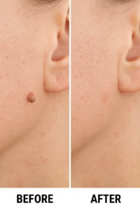 Skin tags removal North Harrow before and after